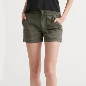 DU/ER Army Green No Sweat Everyday Shorts